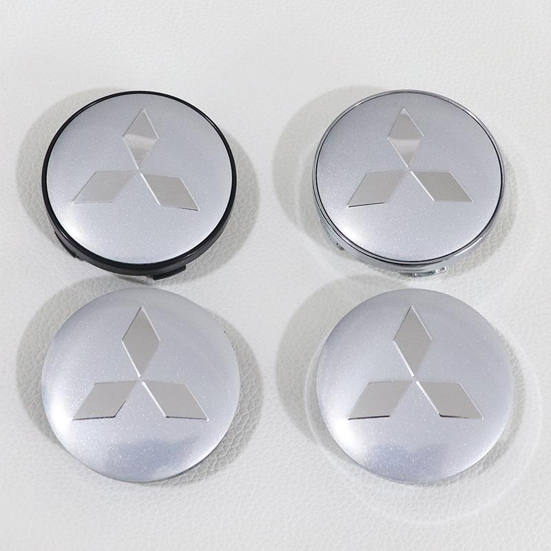 4 Stück 56mm 60mm 65mm 68mm Mitsubishi Autoemblem Radnabendeckel Auto Felge Umbau staubdichter Aufkleber Styling-Zubehör