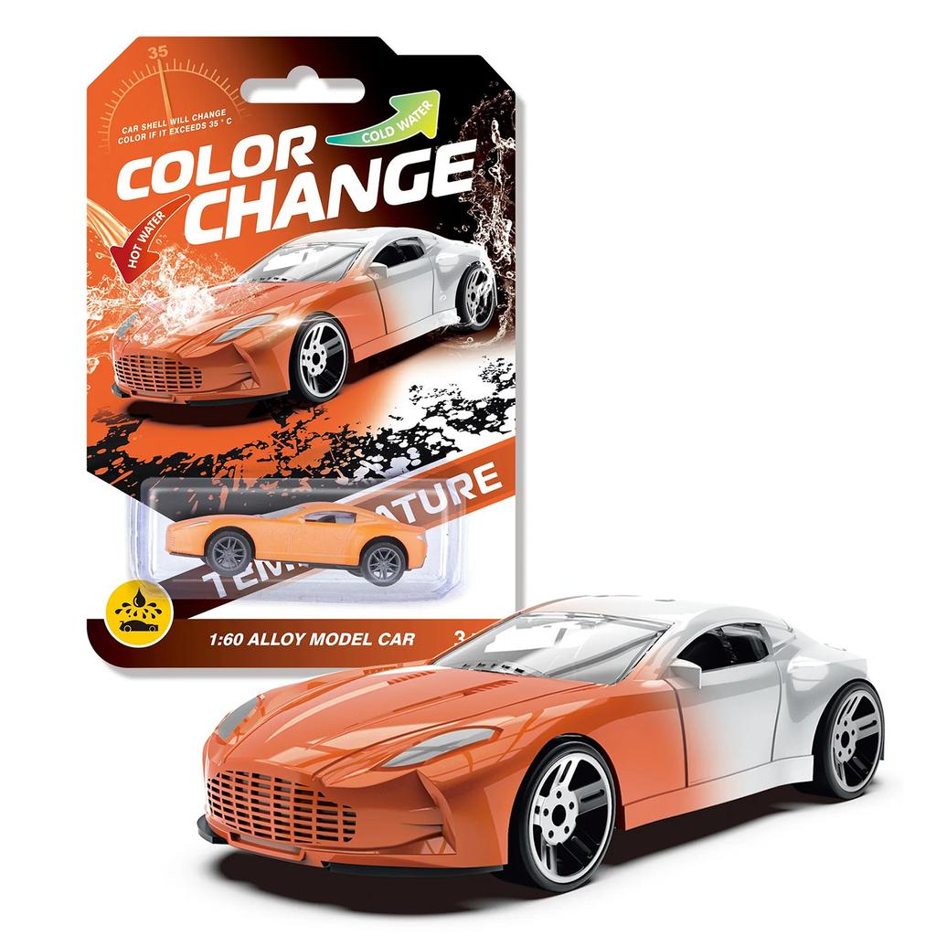 Alloy Off Road Model Small Set Plaything Racing Car 1:64 Color Changing Temperature Sensing Inertial Cars Model For Bath Pool Water Plaything