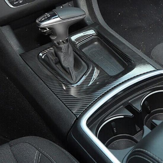 Interior Gear Shift Box Panel Trim Cover For Dodge Charger 2015-23 Carbon Fiber