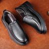 British Style Banquet Formal Shoes Men's Leather Casual Shoes Thick Sole Wear-resistant Interview Versatile Men's Business Shoes