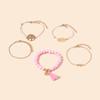 Pineapple Korean Version Bracelet, Love Fringe Pendant Accessories Tree of Life Five-piece Bracelet Set