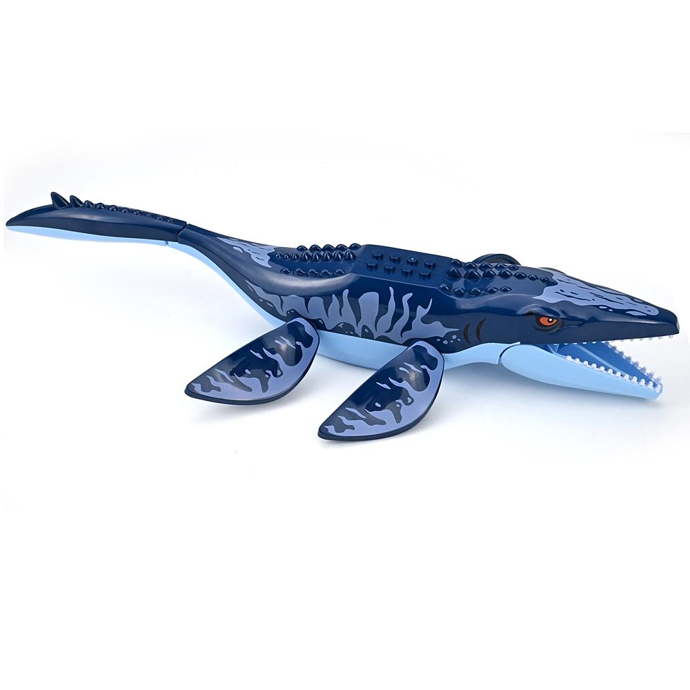 Büyük Mosasaurus Figürleri Hayvanlar Yapı Taşları Aksiyon Dinozor Dünyası Kendin Yap Montaj Deniz Canavarı Eğitici Çocuk Oyuncak Tuğlalar