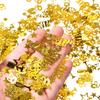 WILLBOND 3000 Pcs Gold 50th Anniversary Confetti Glitter Confetti Table Scatter Decorations for 50th Anniversary Wedding Birthday Party Decoration