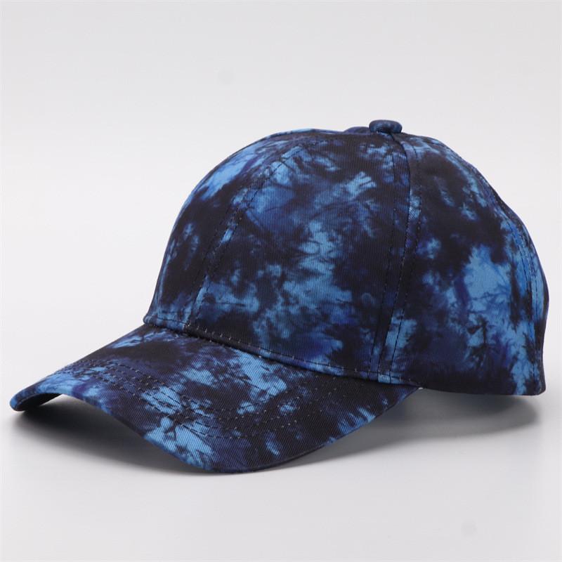 Digital Print Gradient Baseball Cap With Sun Protection For Casual Outdoor Wear