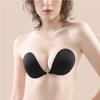 Women Gathered Round Cup Silicone Underwear Gathered Nature Bra