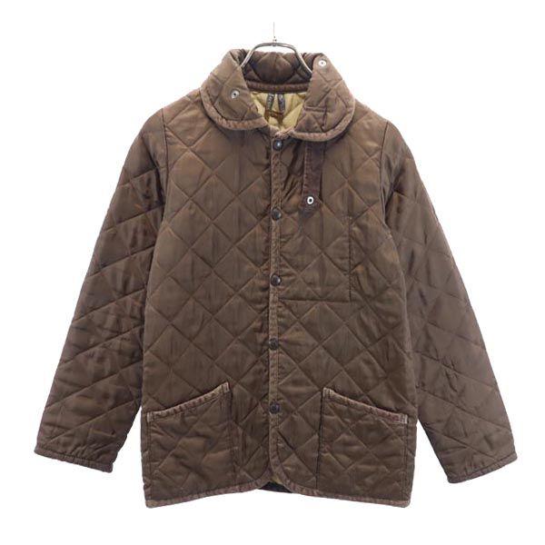 LAVENHAM Quilted Jacket 36 Brown Cotton Filling Men's Used