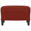 349291 vidaXL Footrest Bordeaux Red 60x50x41 Cm Faux Leather