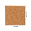 10Pcs Square Natural Cork Coasters Self-Adhesive DIY Mat Non-Slip High Temperature Resistant For Office School Home Bar