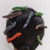 Cartoon Caterpillars Hair Clips Halloween Spooky 3D Crawl Insect Hairpins Hair Pins for Women Girls Prank Resin Party Hairpin