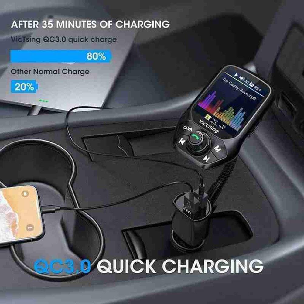 Bluetooth Car FM Transmitter MP3 Player Hands Free Radio USB Charger Adapter Kit Z1U4