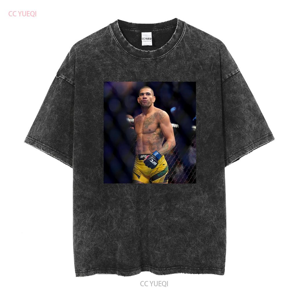Alex Pereira T Shirt long or short sleeves vintage Washed Stylish graphic fashion streetwear Stretched Versatile Slightly