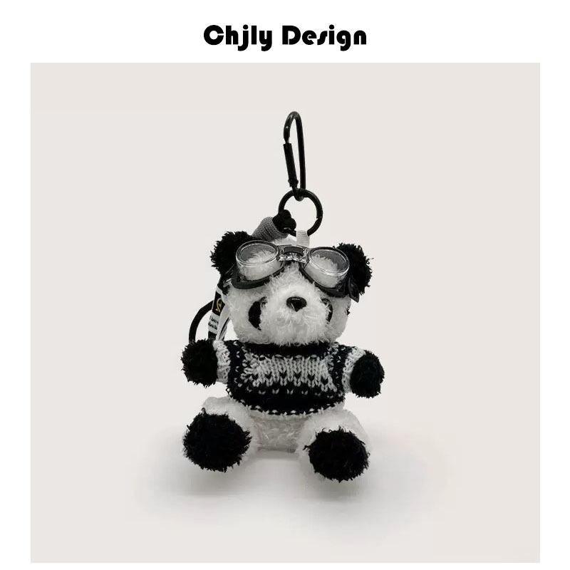 Baked Bear Bag Pendant Premium Plush Toy Doll Schoolbag Pendant Cute Keychain