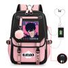 Anime Peripheral Teen Trend Backpack Multifunctional Usb Casual Student School Bag