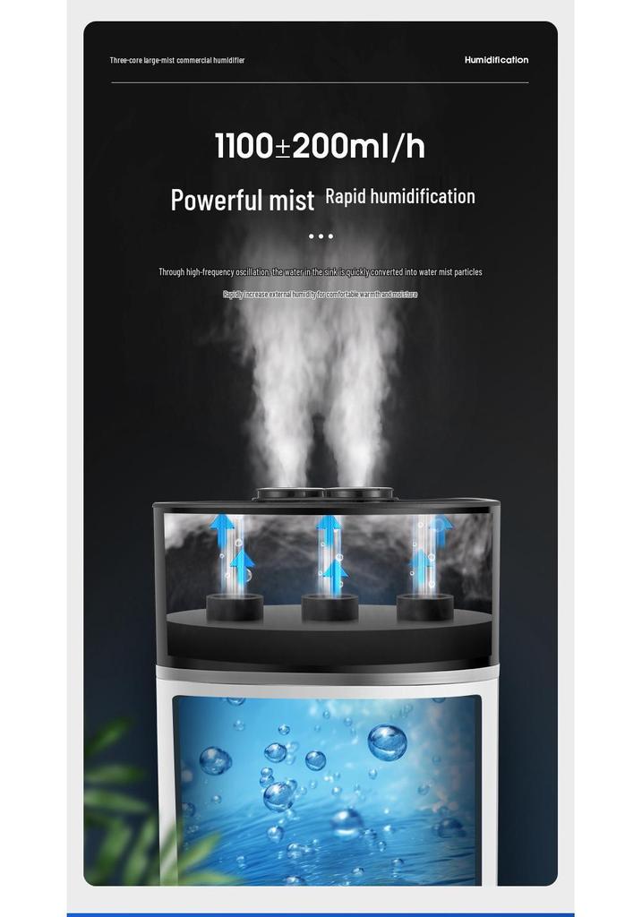 18L Smart Ultrasonic Floor-standing Humidifier for Home & Industrial Use