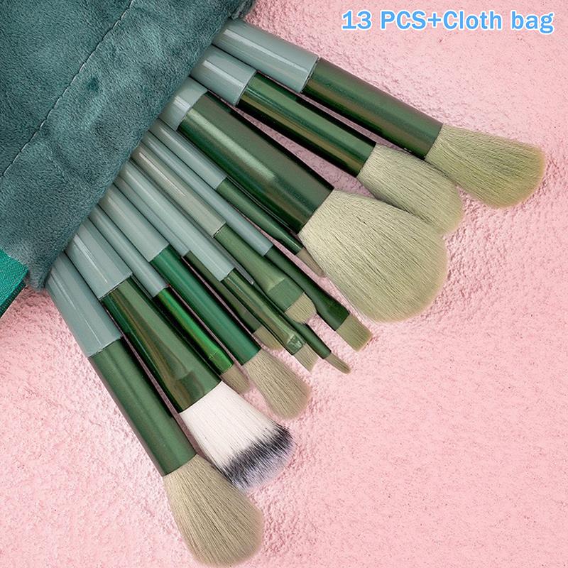 8/13Pcsmakeup Brush Set Fluffy Professiona Cosmetic Foundation Powder Eyeshadow Kabuki Blending Make Up Brush Beauty Tool Makeup
