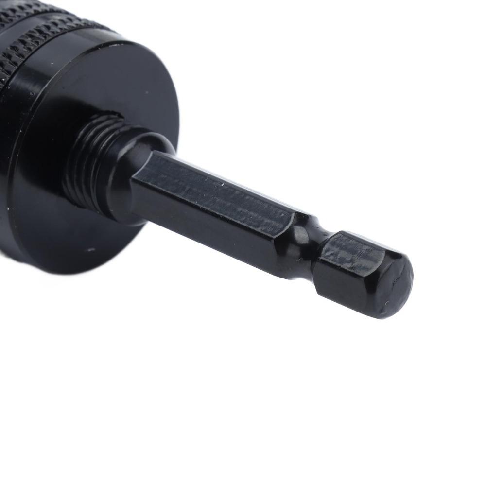 1/4 Inch Keyless Drill Chuck Aluminum Alloy Drill Bit Chuck Tool Hex Shank Chuck Mini Power Drill