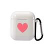 For Love Heart Case Shockproof Earphone Rubber Skin Cover W/ Clip