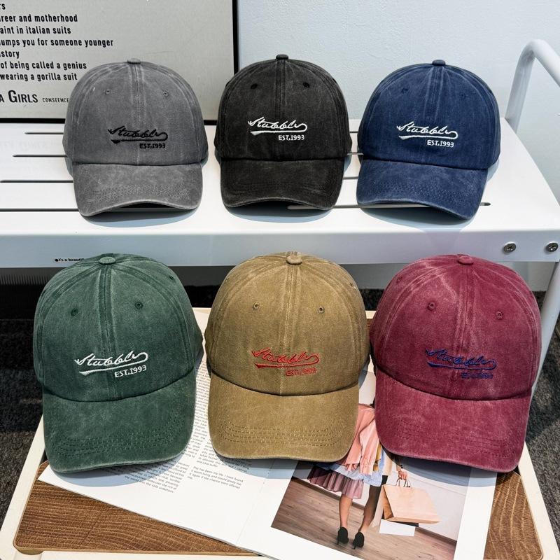 Outdoor Letter Cotton Small Embroidery E New Personalized ST Washed Baseball Cap Cap Embroidery Old