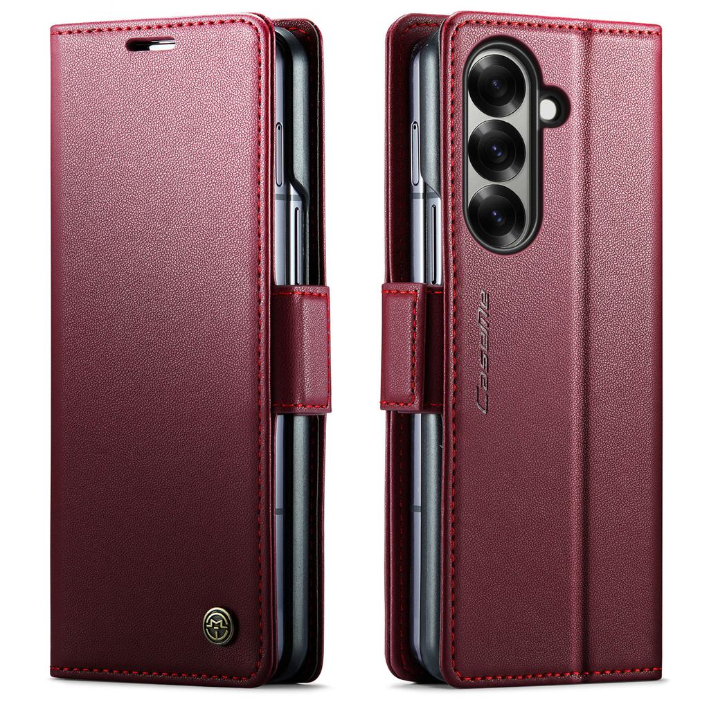 För Samsung Galaxy Z Fold7 5G Fodral CASEME 023-serien RFID-blockerande Läderplånbok Stöd Telefonfodral