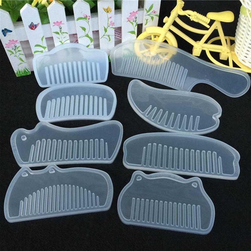 Comb Series Silicone Mold Epoxy Resin Jewelry Making Cosmetic Tools DIY Hand Craft Sugarcraft Cake Baking Moulds