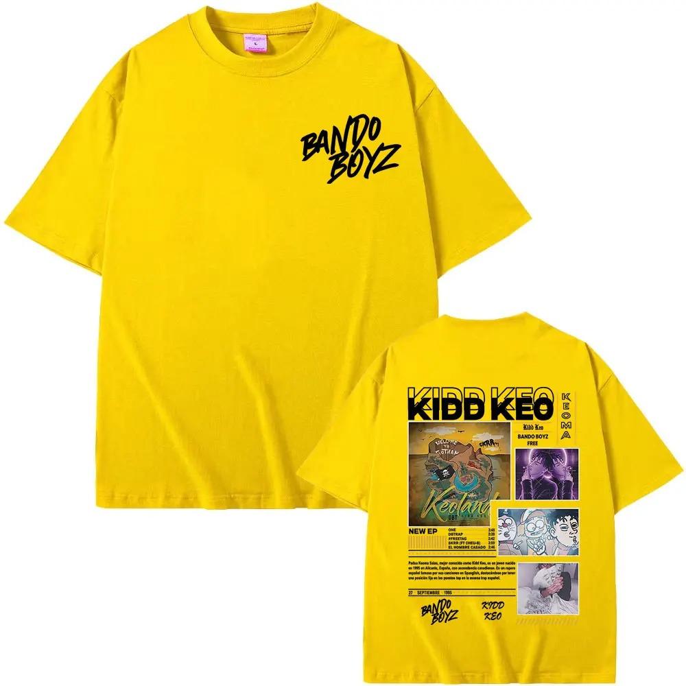 Kidd Keo Rapper Bando Boyz 2026 World Tour Graphic TShirt Mens Summer Trendy Classic Short Sleeve Women And Men Tshirt