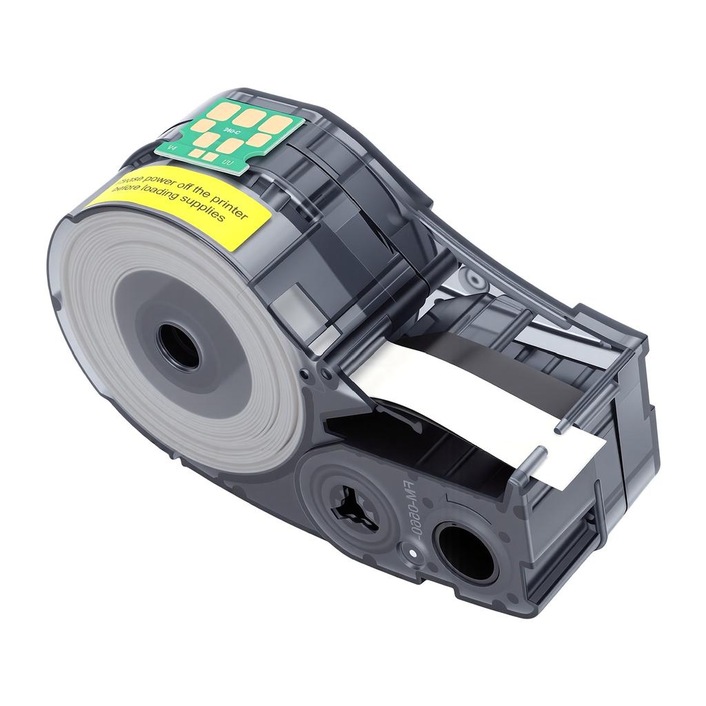 Heat Shrink Tubing Label Tape Fit for BMP21 LAB Printers 11.15mm X 2.1m Black On White