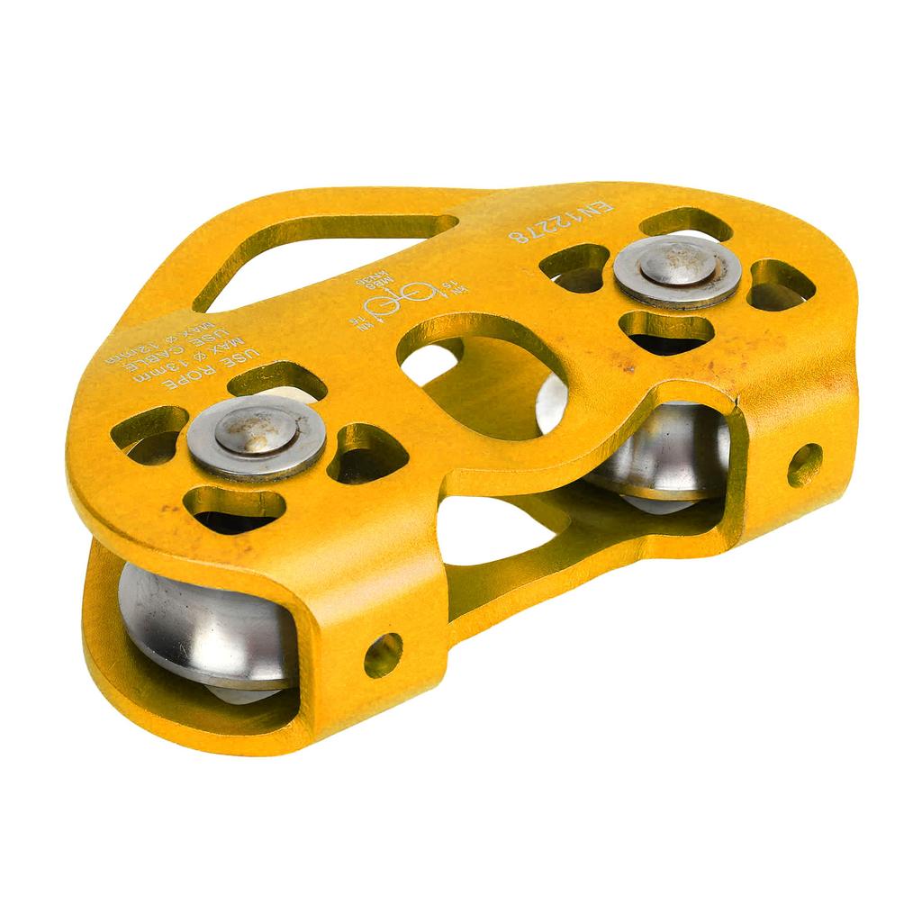 Podwójne koło pasowe do wspinaczki Zipline Koło pasowe do transportu lotniczego w kształcie serca do malowniczej kolejki linowej