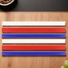6Pcs Silicone Rolling Pin Guides Rolling Strips 2/4/6mm Dough Thickness Rails Measuring Dough Strips for Dough Pastry Cookie