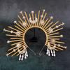 Golden Halo Headband Crown Hair Accessory Women Wedding Party Cosplay Festival Boho Chic Hairpiece