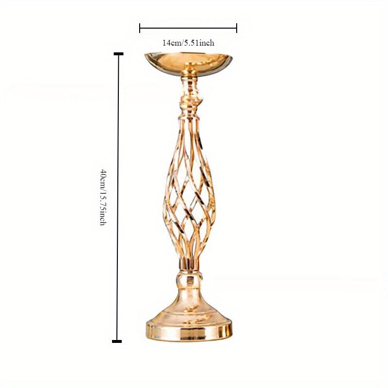 

1pc Gold Electroplated Iron Candlestick,Halloween Christmas Wedding Decoration,Home Flower Arrangement Vase for Hotel Vase Decor золотой
