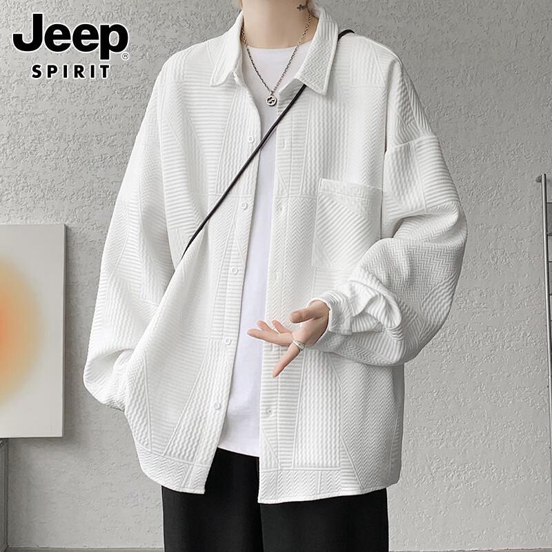 JEEP SPIRIT Men s Long Sleeve Casual Shirt XL