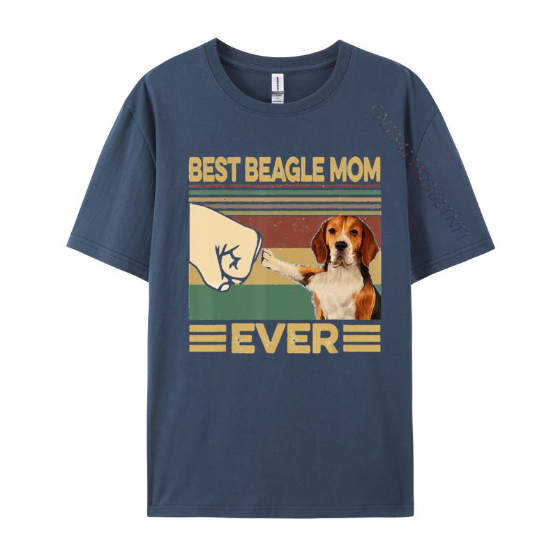 Best Beagle Mom Ever Tshirt Cotton Mens T Shirts Tops Tees Retro Printed Hot Sale Top Quality 3xl Men Clothing