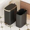 304 Stainless Steel Waste Bin with Slow Close Technology Foot Pedal and 90 Degree Lid Stay for Easy Cleaning