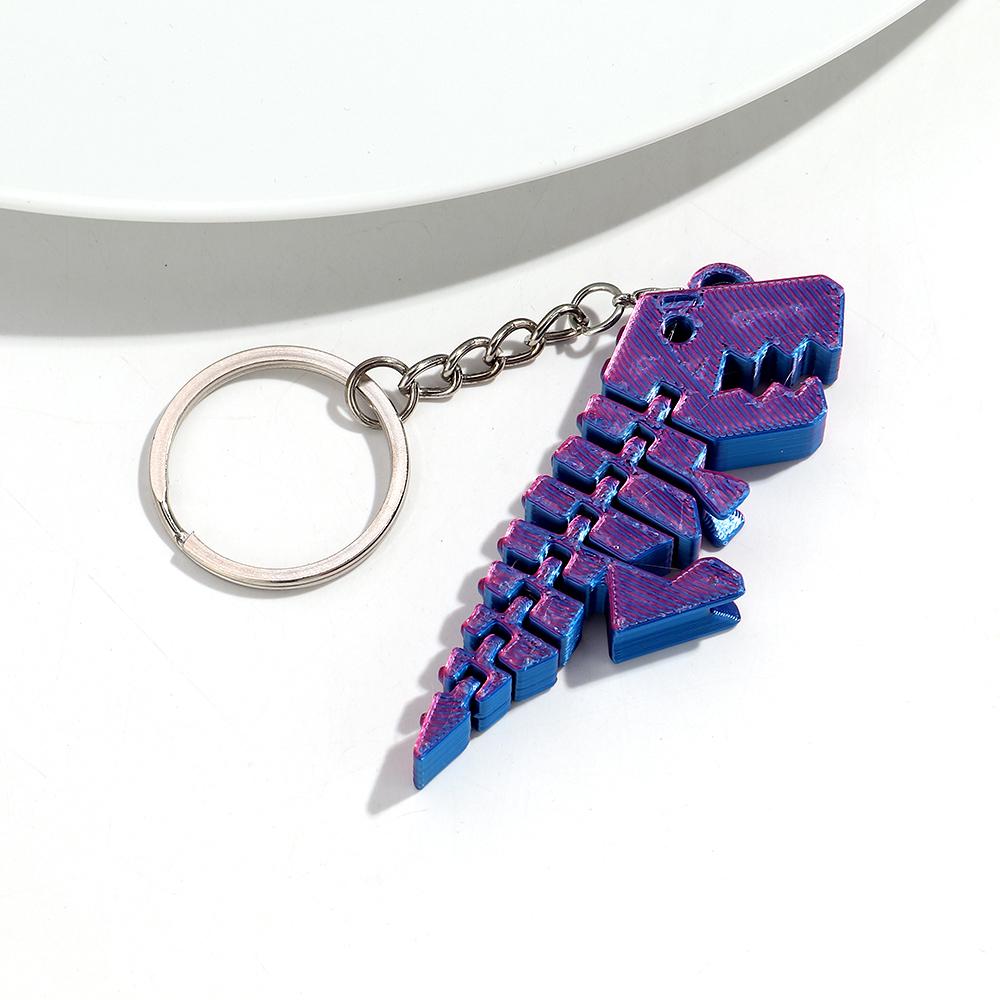 

New Halloween 3D Print Dinosaur Acrylic Keychain Bag Charms for Women Men Creative Colorful Animal Car Keyring Accessories Gift