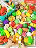 Peelable Pretend Play Fruits & Veggies Set - Fun Kitchen Toy for Children