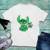 Lets Get Shenanigans Begin TShirt St Patricks Lilo Stitch Shamrock Top