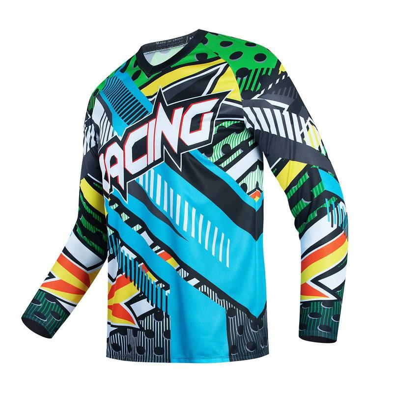 Quick-Dry Mountain Bike Racing Jersey Long Sleeve Men Women Off-Road Cycling Apparel