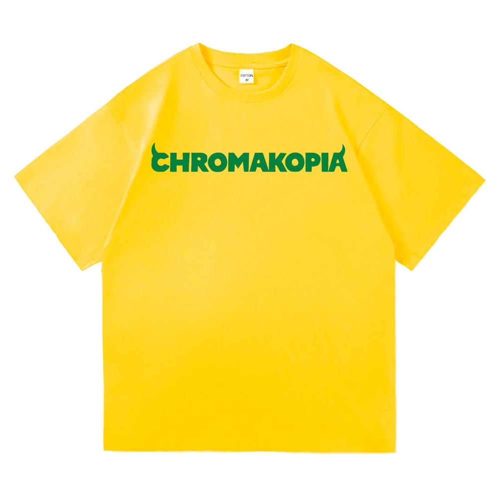 Unisex Tyler The Creator Chromakopia Tour 2024 T Shirt Women Aesthetic Letter Print T-Shirt Unisex Tees Shirts Streetwear