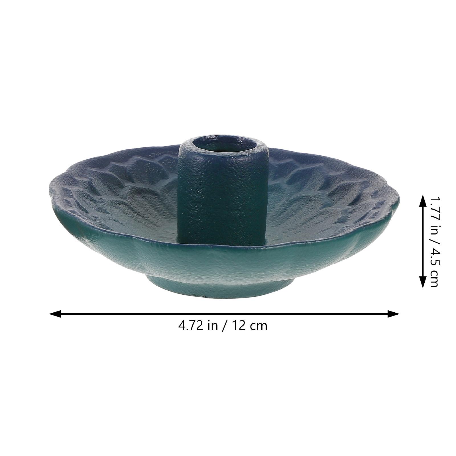 

1Set Ceramic Purifying Incense Stick Holder Stable Base Modern Style Sage Tray Aromatherapy Wooden Stick Burner Decorative синий