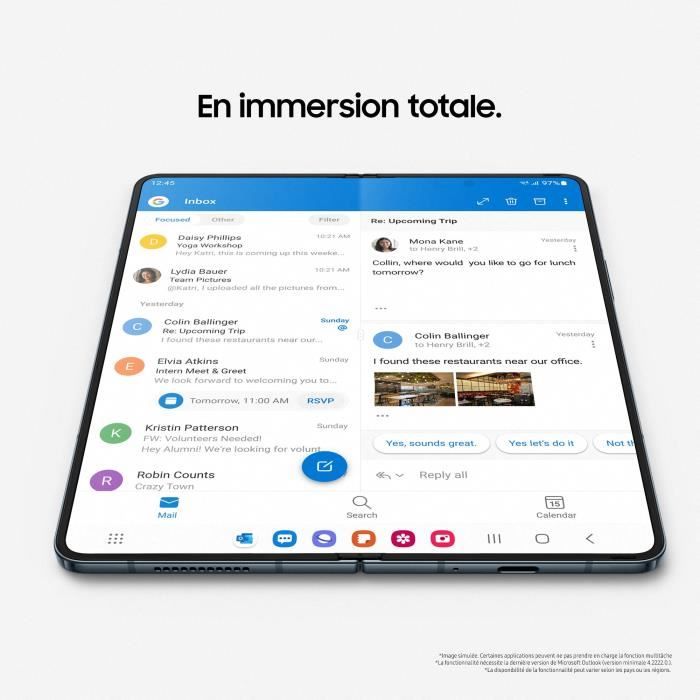 Samsung Galaxy Z Fold4 5G Smartphones 12GB RAM+256Go/512Go Unlocked SIM+eSIM