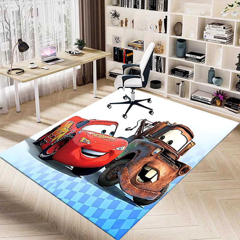 Car Adventure Friendship Carpet For Playroom Bedroom Living Room Sofa Home Decorkids Game Area Rug Nonslip Floor Mat