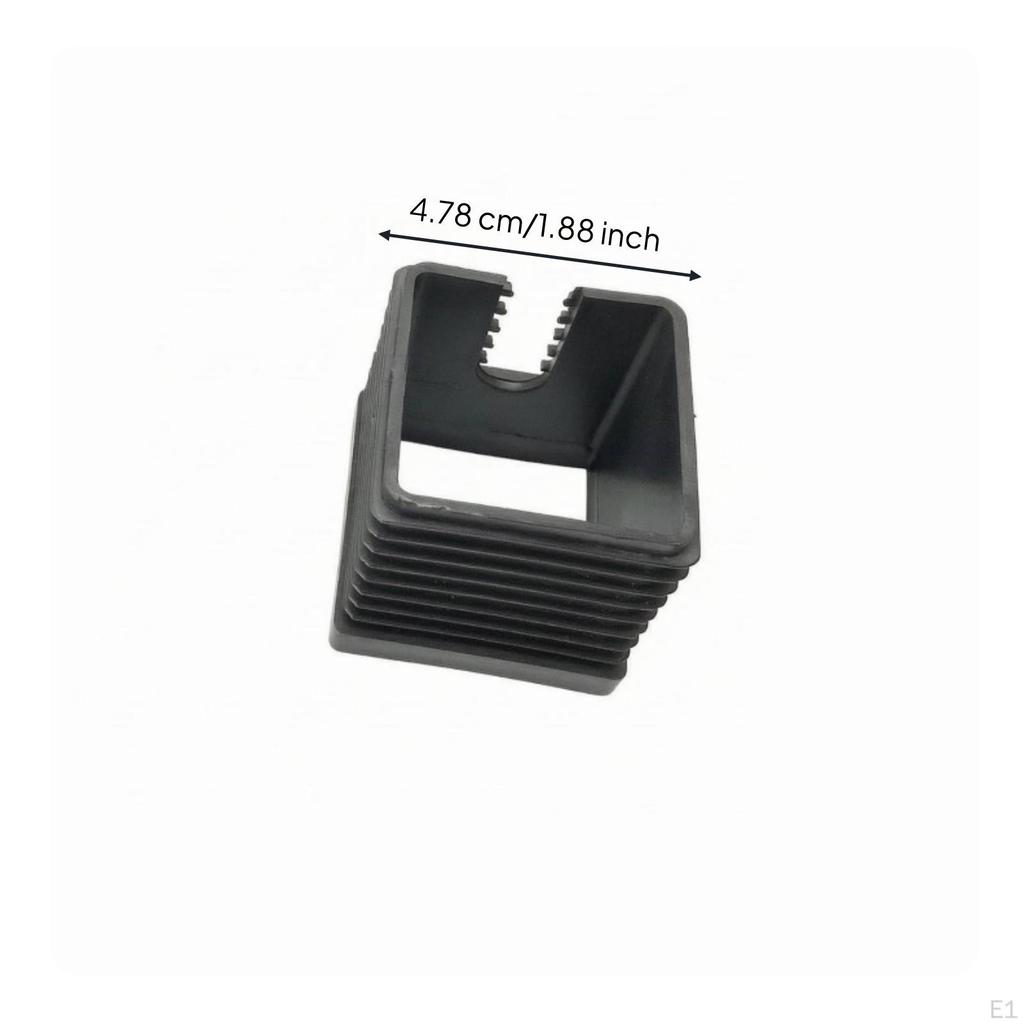 Square Tube Reducer Sleeve Ribbed Stepped Design Insert