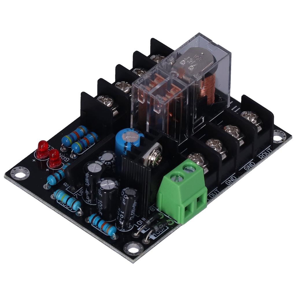 Speaker Protection Board DC Protection Simple Circuit Safe Reliable Relay Module Board with LED