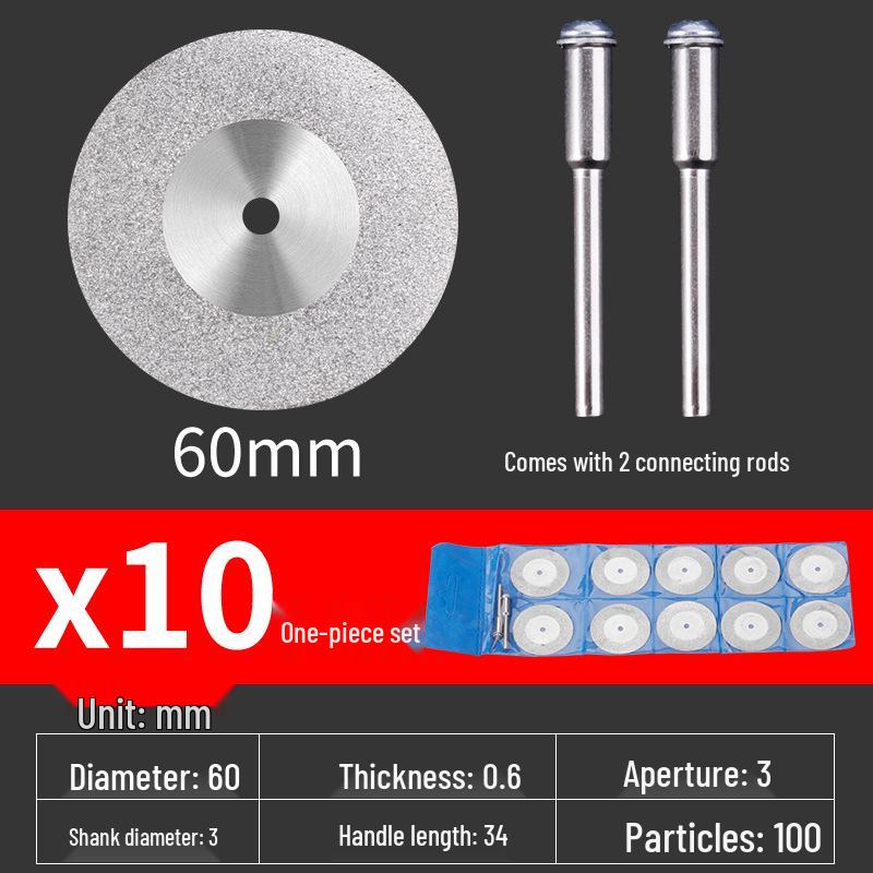 Diamond Blade for Jade, Ceramic, and Glass Cutting - Toothless Saw for Grout Cleaning and Gap Filling with Electric Grinder