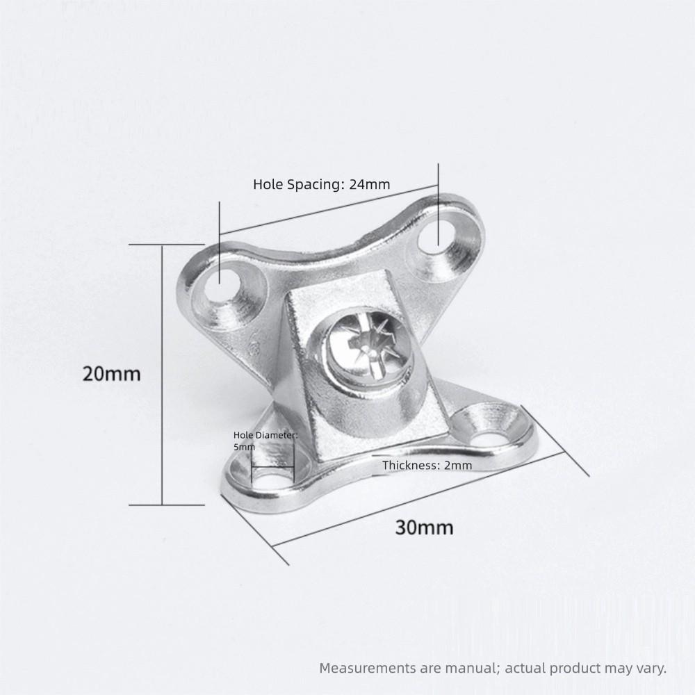 6 sets Nickel L Brackets 90-Degree Corner Bracket Butterfly Corner Code  Wood Furniture Cabinet