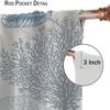 Nautical Coastal Window Curtains Beach Sea Starfish Seashell Curtain Living Room Bedroom Panels Set Inch Made Of Polyester Sitting Treatment