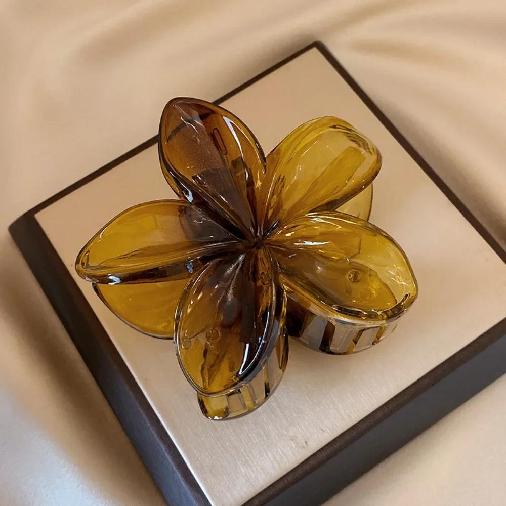 Flower Hair Claw Clips Non Slip Hair Jaw Clamp for Women Girls Fashion Hair Accessories Bath Barrette Clip