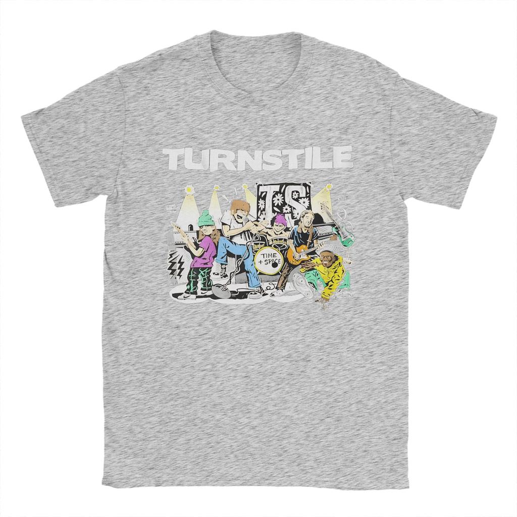 Turnstile Pure Cotton T Shirt For Unisex Summer Y2K Funny T Shirts Crewneck Novelty Tees Oversized Wholesale Tops