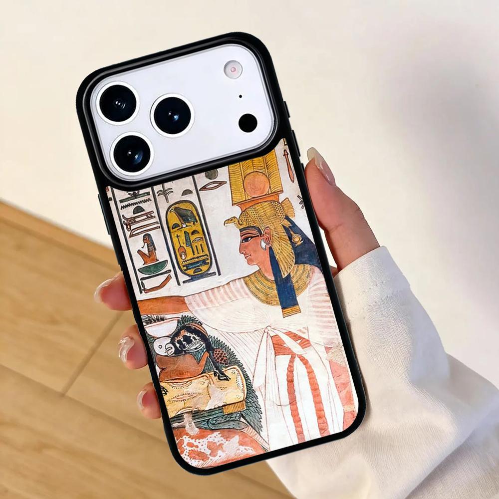 Egypt Mural Mobile Phone Case for IPhone 17 AIR 16pro Max 15 14 13 12 11 Bumper Cover