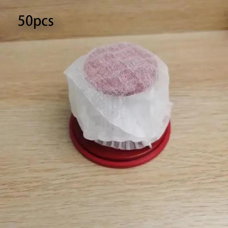 50pcs Disposable Vacuum Cleaner Filter Protective Cover Washable Non Woven Fabric for Handheld Vacuum Cleaner